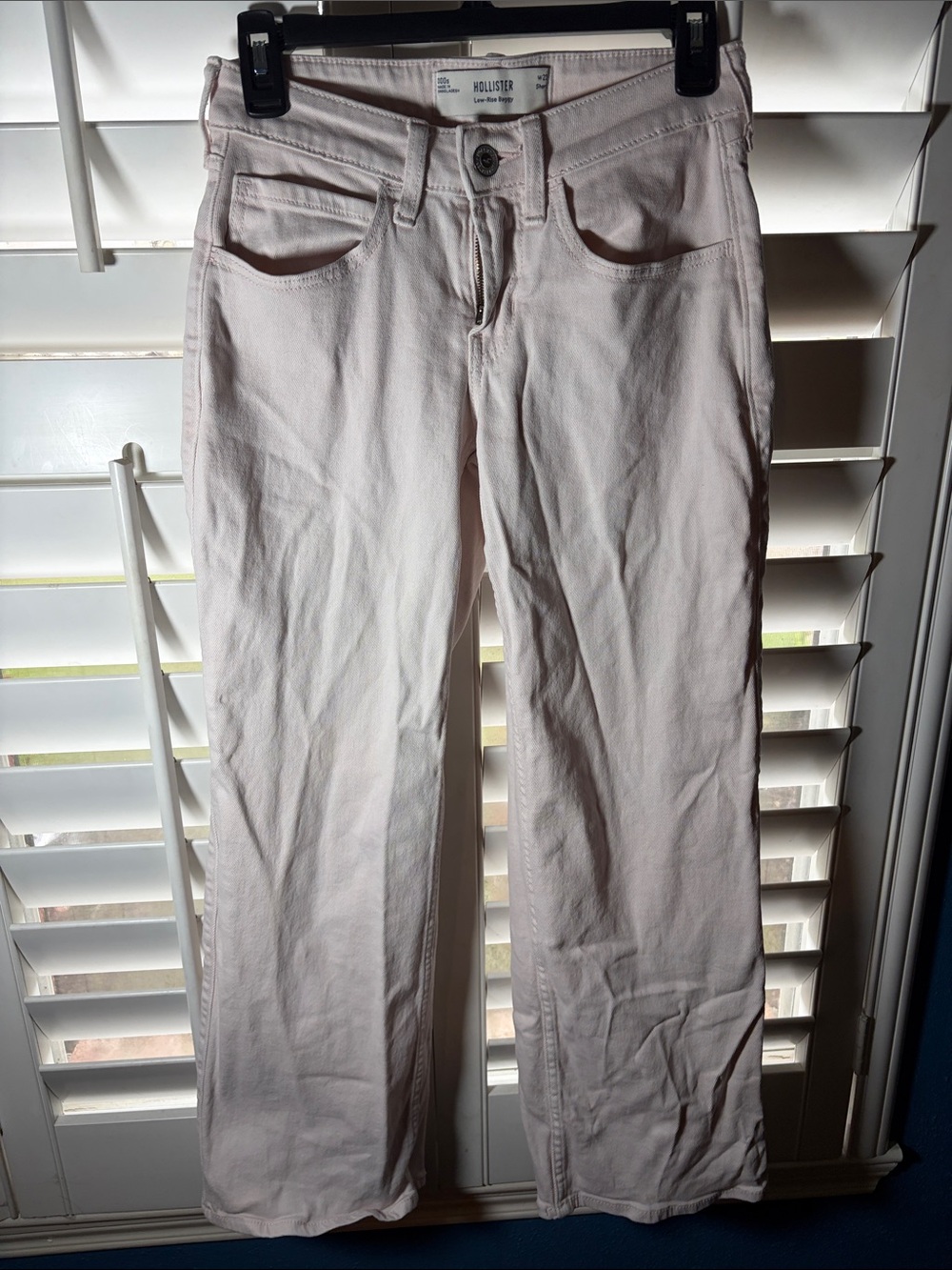 Hollister Soft Blush low rise baggy Jeans